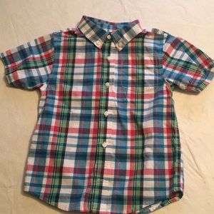Boys Gymboree short sleeve button down shirt